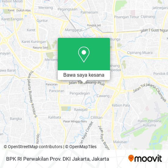 Peta BPK RI Perwakilan Prov. DKI Jakarta