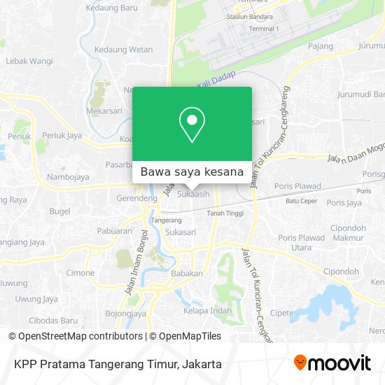 Peta KPP Pratama Tangerang Timur