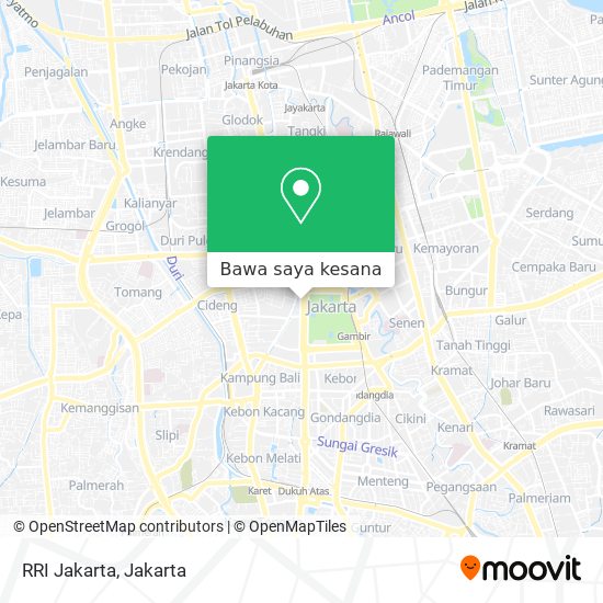 Peta RRI Jakarta