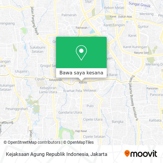 Peta Kejaksaan Agung Republik Indonesia