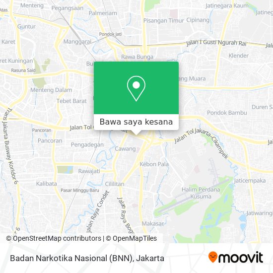 Peta Badan Narkotika Nasional (BNN)