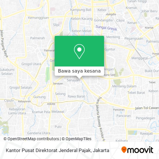 Peta Kantor Pusat Direktorat Jenderal Pajak