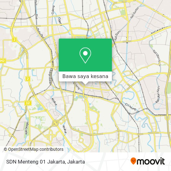 Peta SDN Menteng 01 Jakarta