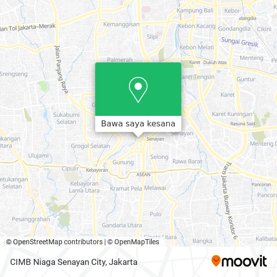 Peta CIMB Niaga Senayan City