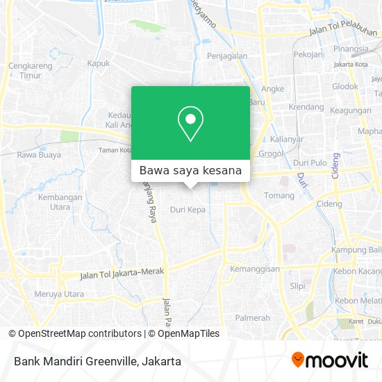 Peta Bank Mandiri Greenville