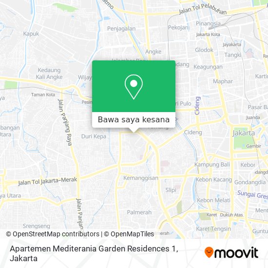 Peta Apartemen Mediterania Garden Residences 1