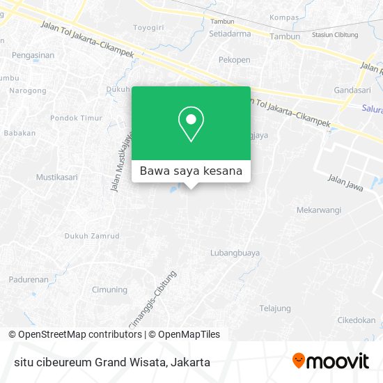 Peta situ cibeureum Grand Wisata