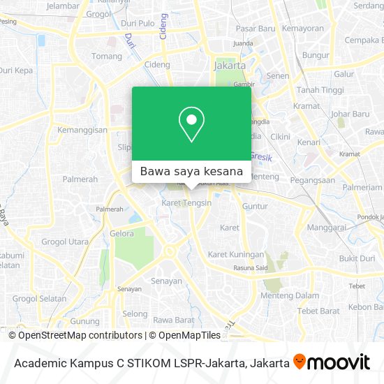 Peta Academic Kampus C STIKOM LSPR-Jakarta