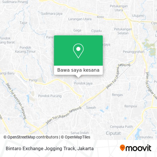 Peta Bintaro Exchange Jogging Track