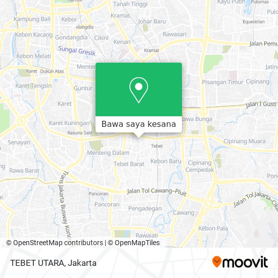 Peta TEBET UTARA