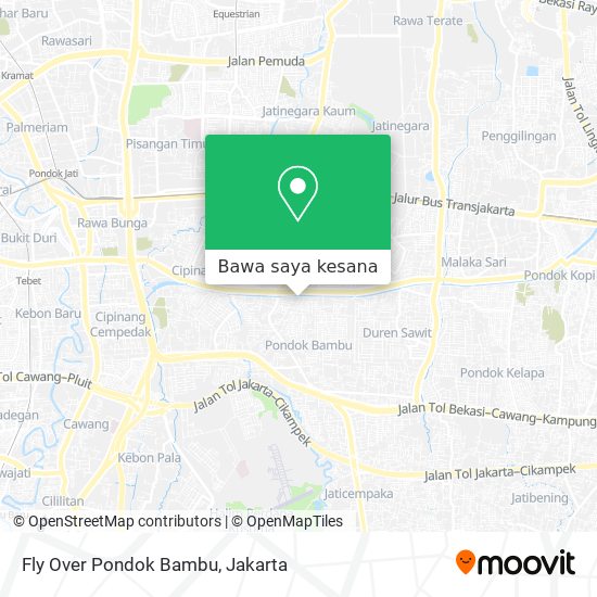 Peta Fly Over Pondok Bambu