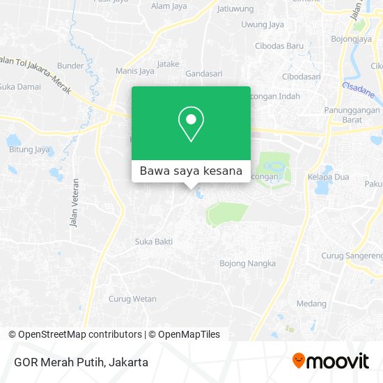 Peta GOR Merah Putih