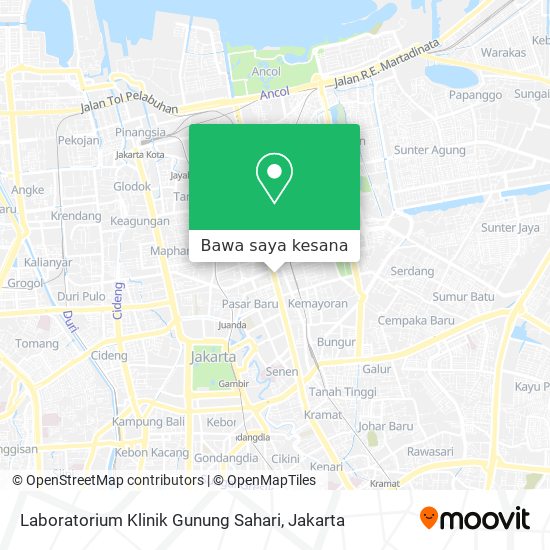 Peta Laboratorium Klinik Gunung Sahari