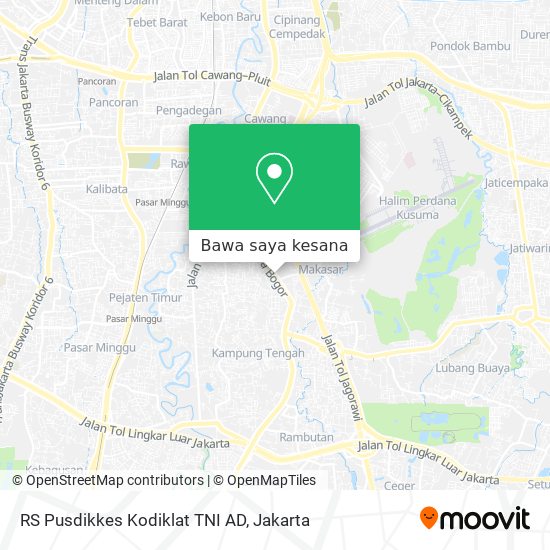 Peta RS Pusdikkes Kodiklat TNI AD