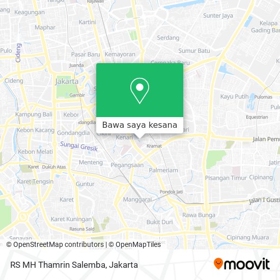 Peta RS MH Thamrin Salemba