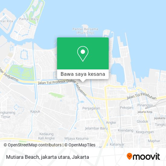 Peta Mutiara Beach, jakarta utara