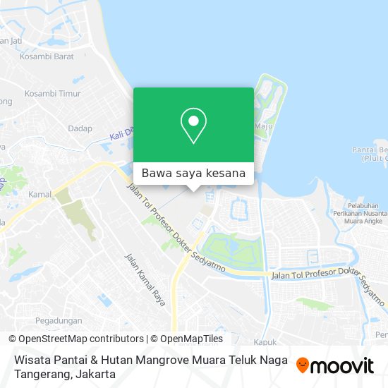 Peta Wisata Pantai & Hutan Mangrove Muara Teluk Naga Tangerang