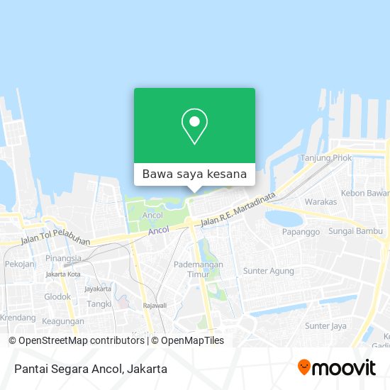 Peta Pantai Segara Ancol