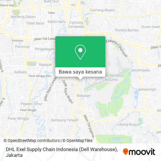 Peta DHL Exel Supply Chain Indonesia (Dell Warehouse)