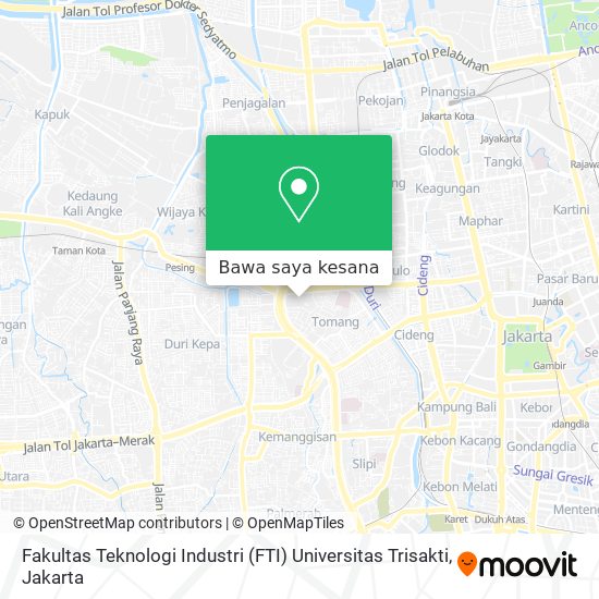 Peta Fakultas Teknologi Industri (FTI) Universitas Trisakti