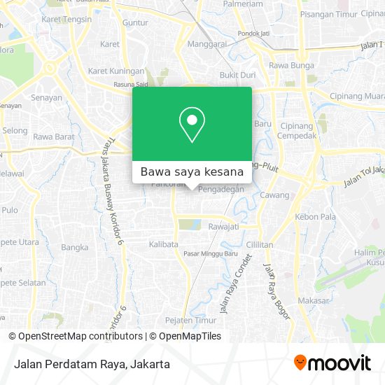 Peta Jalan Perdatam Raya