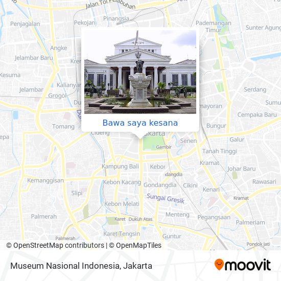 Peta Museum Nasional Indonesia
