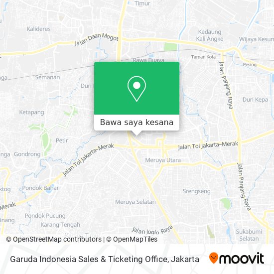 Peta Garuda Indonesia Sales & Ticketing Office