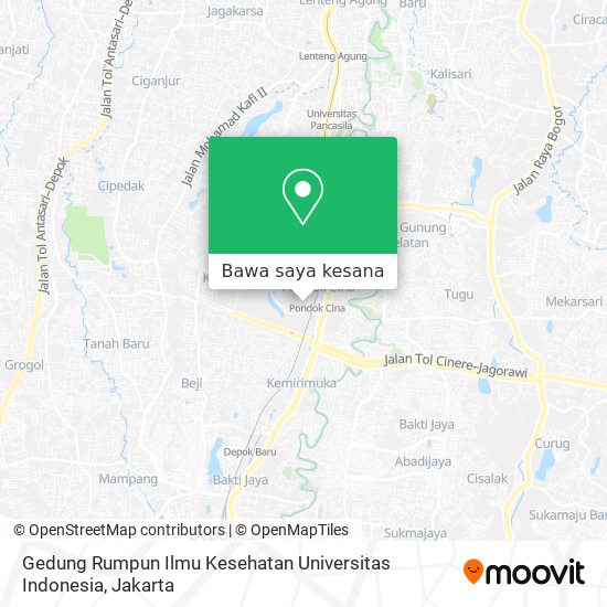 Peta Gedung Rumpun Ilmu Kesehatan Universitas Indonesia