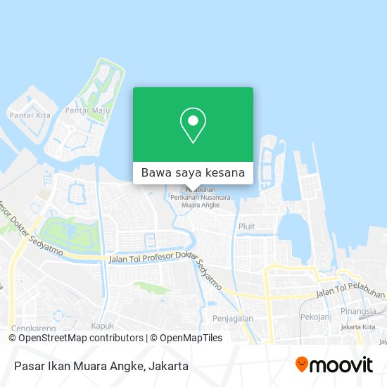 Peta Pasar Ikan Muara Angke