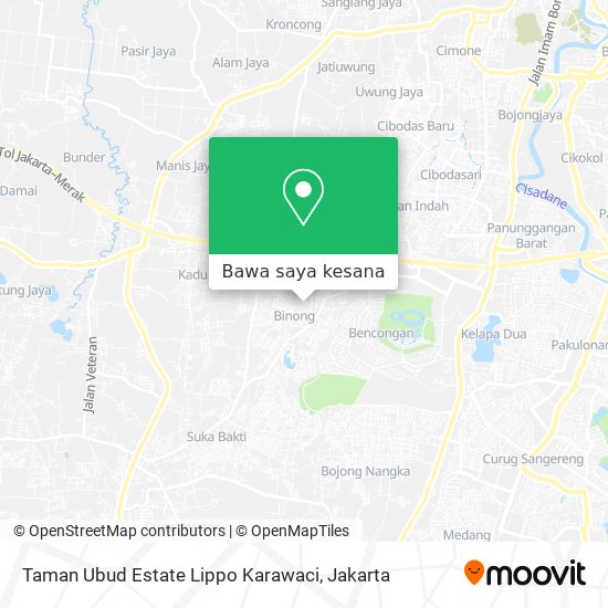 Peta Taman Ubud Estate Lippo Karawaci