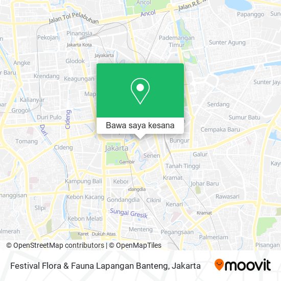 Peta Festival Flora & Fauna Lapangan Banteng