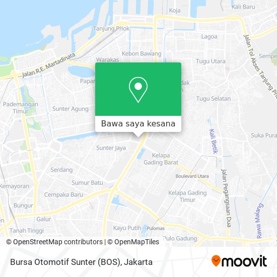 Peta Bursa Otomotif Sunter (BOS)