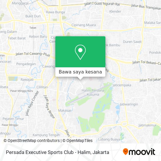 Peta Persada Executive Sports Club - Halim