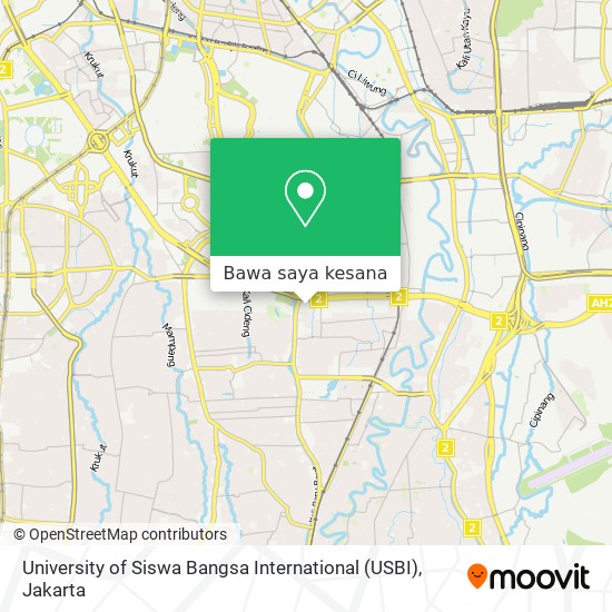 Peta University of Siswa Bangsa International (USBI)