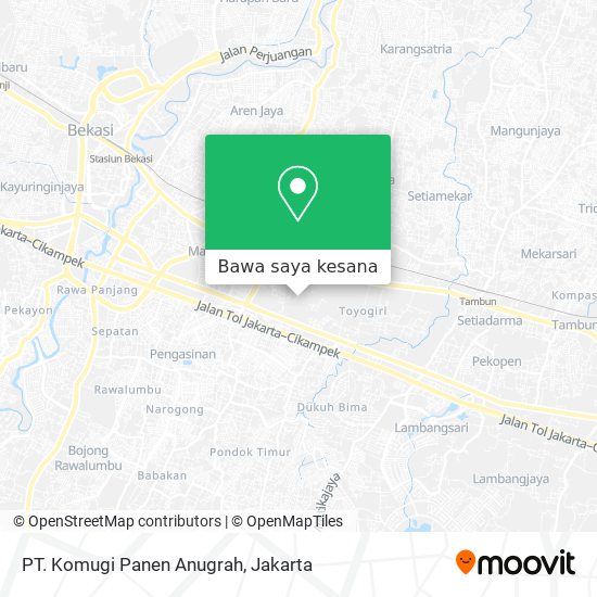 Peta PT. Komugi Panen Anugrah