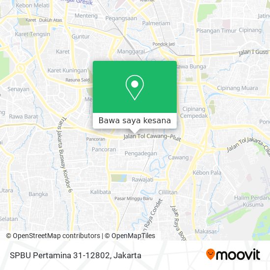 Peta SPBU Pertamina 31-12802