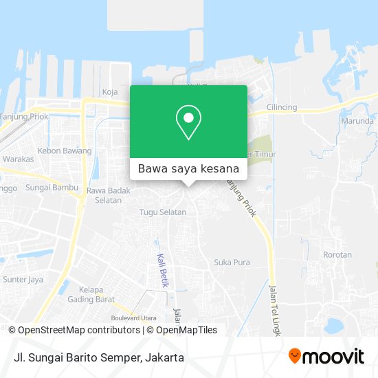 Peta Jl. Sungai Barito Semper