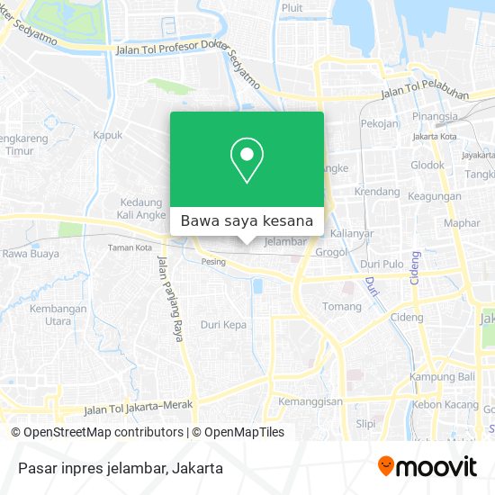 Peta Pasar inpres jelambar