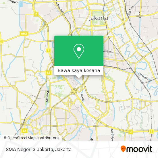 Peta SMA Negeri 3 Jakarta