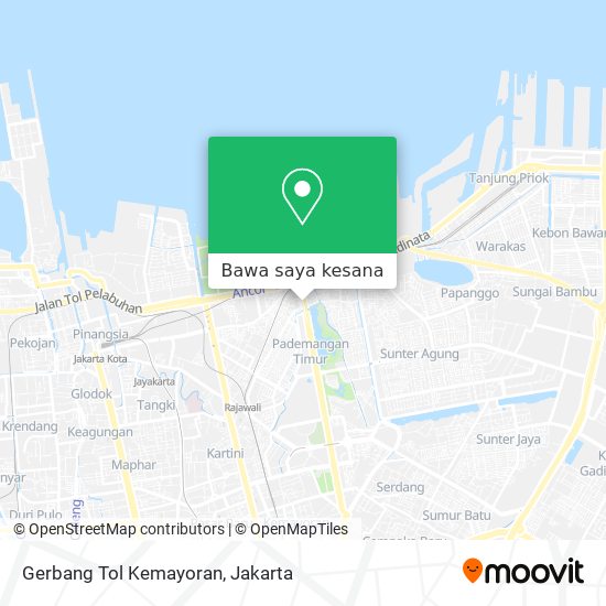Peta Gerbang Tol Kemayoran