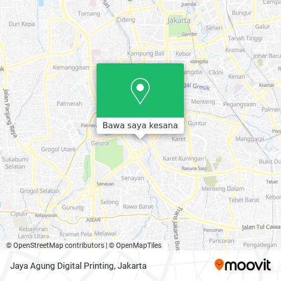 Peta Jaya Agung Digital Printing