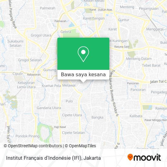 Peta Institut Français d'Indonésie (IFI)