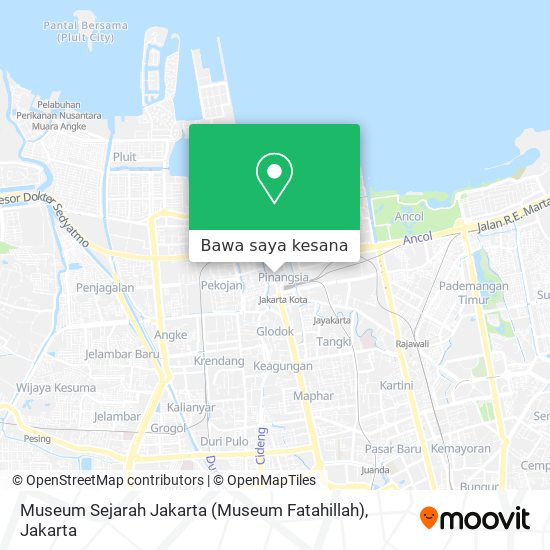 Peta Museum Sejarah Jakarta (Museum Fatahillah)