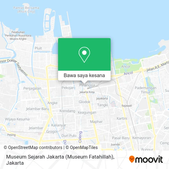 Peta Museum Sejarah Jakarta (Museum Fatahillah)