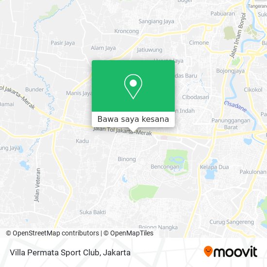 Peta Villa Permata Sport Club