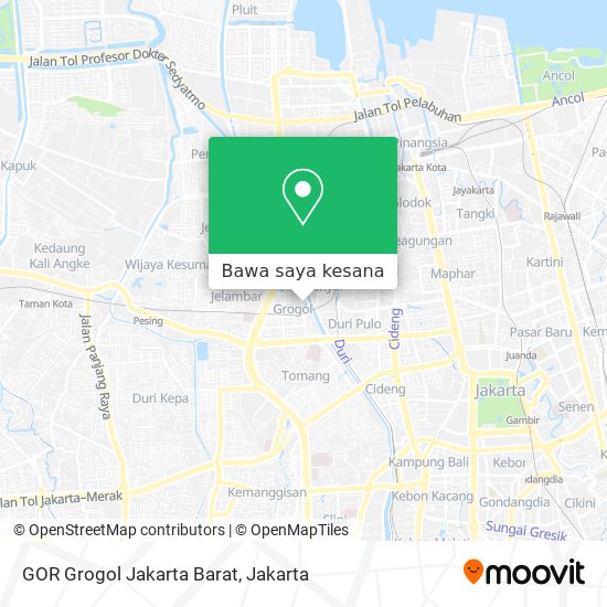 Peta GOR Grogol Jakarta Barat