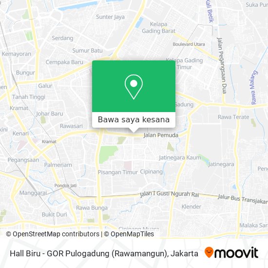Peta Hall Biru - GOR Pulogadung (Rawamangun)