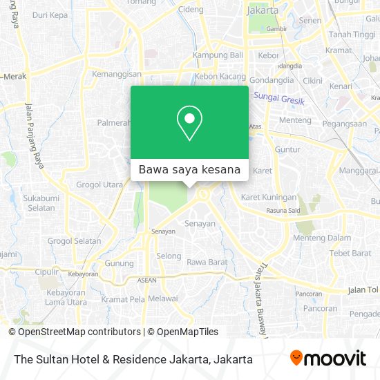 Peta The Sultan Hotel & Residence Jakarta
