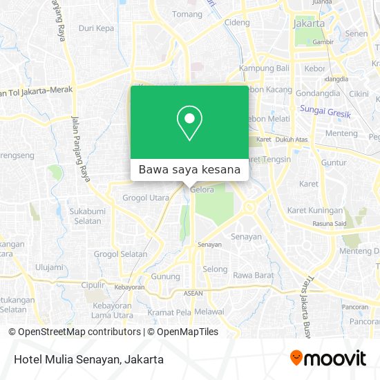 Peta Hotel Mulia Senayan