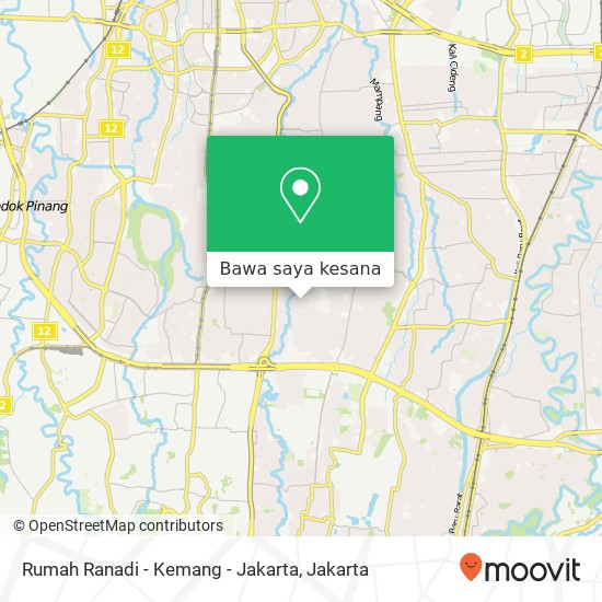 Peta Rumah Ranadi - Kemang - Jakarta